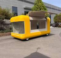Remorque alimentaire rapide en aluminium Wecare pour café et crème glacée |   Camion de restauration mobile pour pizzas et pâtisseries avec cuisine entièrement équipée