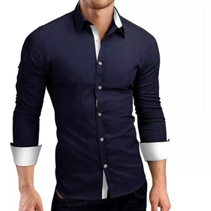 <span class=keywords><strong>Chemise</strong></span> habillée de haute qualité pour <span class=keywords><strong>homme</strong></span>, marque, manches longues, coupe ajustée, col montant, respirante, noire - Taille <span class=keywords><strong>4XL</strong></span> - Product Image 6