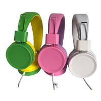 Headset Anak Murah OEM, Earphone & Headphone Berkabel Over-Ear untuk Anak, Musik & Game di Ponsel & Laptop