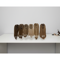 Pelucas Largas de Cabello Humano Virgen Chino Transparentes al por Mayor para Pelucas con Frente de Encaje, 150% de Densidad, Colores Mixtos, Tamaños de Gorra Pequeños/Grandes