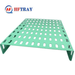 Bandeja de Cables Ventilada Perforada de Acero Galvanizado en Caliente Resistente a la Corrosión 100x100mm con Recubrimiento en Polvo para Uso en Construcción - Product Image 6