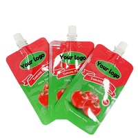 Pochette Doypack à bec verseur pour emballage personnalisé de ketchup, sauce tomate et condiments – Vente directe usine