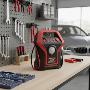 Nouveau démarreur de saut de voiture 12v banque d'alimentation de démarreur de saut de voiture robuste avec pompe à air kit d'urgence de véhicule banque d'alimentation de démarreur de saut - Product Image 1