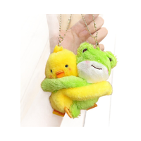 Amusant étreignant animal koala ours en peluche couple sac à dos porte-clés pendentif anniversaire des enfants petit cadeau