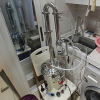 Kit de Distillation d'Huile Essentielle Orange Peel Peel Peppermint Extraction Stills Distillation Plante Eucalyptus Girofle Huile Machine