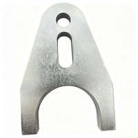 Plaque de montage en métal de précision personnalisable en forme de U avec fentes, support industriel