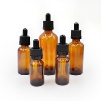 Emballage cosmétique pour huiles essentielles 5ml/10ml/15ml/20ml/30ml/50ml/100ml Bouteilles compte-gouttes en verre transparent vert bleu ambre imprimées à l'écran