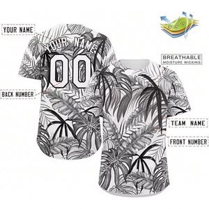 FREE Design Polyester Customization Logo Sportswear Breathable Quick Dry Sublimated Button <b>Down</b> Baseball Jersey - Product Image 2