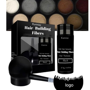 Organic 25g <strong>Hair</strong> Building Fibers Set with <strong>Hair</strong> Spray Applicator Custom Logo for <strong>Hair</strong> Thinning <strong>Thickening</strong> and Enhancement