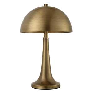 Modern Mushroom <b>Table</b> Lamp E26 LED Switch Control Bedroom Living Room Lighting Decorative Gold Finish - Product Image 2