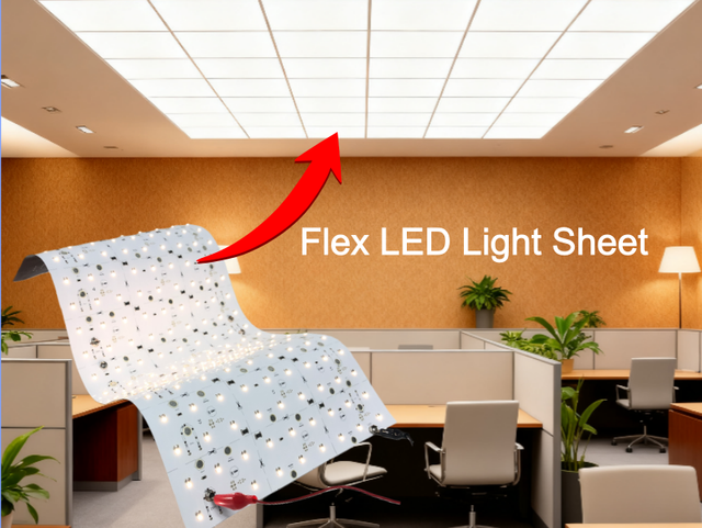 24V Cuttable Flex LED Light Sheet, Single White, 500x250mm, 180LEDs, CRI 90, Ideal for Residential/Ceiling/Advertising Board