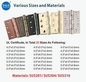 Lửa đánh giá cửa bản lề <span class=keywords><strong>ul</strong></span> được liệt kê 4.5 inch thép không gỉ cửa gỗ bản lề cho khách sạn căn hộ - Product Image 5