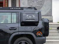 Accessoires Jetour T2 2024-2026 : Boîte latérale pour Jetour Traveler T2, sac de rangement latéral pour voiture, modification extérieure tout-terrain, pièces de carrosserie