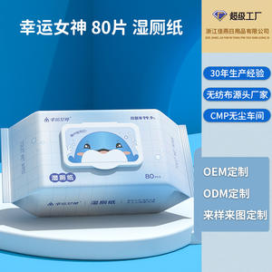 Lucky Goddess Lingettes Humides 80 pièces en Tissu Spunlace Antibactérien pour Usage Domestique - Product Image 1