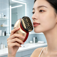 Appareil de massage facial et oculaire sans fil rechargeable compact et portable pour la maison, avec technologie EMS et RF pour le lifting et la beauté