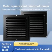 Grille de ventilation extérieure Louvre Vent en aluminium perforé, anti-pluie et pare-vent, pour dissipation thermique
