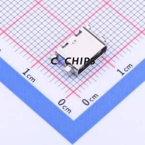 YTC-TC16-34 USB Connector SMD Connector ( Connector Type: Type-C )( Gender: Female )( Mounting Type: Sink Board ) - Product Image 1