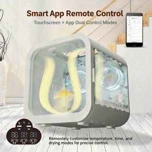 Caixa de Secagem Automática para Animais de Estimação com Controle de Temperatura Inteligente APP de <span class=keywords><strong>70L</strong></span> para Gatos e Cães 360 °   Fluxo de Ar com Íons Negativos, Silencioso e com Desligamento Automático - Product Image 2