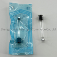 Stylo injecteur jetable en verre borosilicate stérile de 3 ml, transparent et durable, avec seringue à capuchon en aluminium