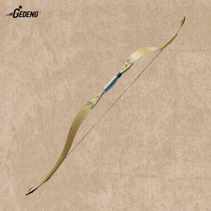 Arc long traditionnel de 121,9 cm, 6,8 à 22,7 kg, fait à la main, arc de chasse en une pièce, arc recourbé de style turc pour main gauche ou droite (9 kg