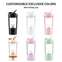 Bouteille de shaker électrique personnalisée avec logo, étanche, silencieuse, à agitation magnétique, pour protéines, en Tritan, pour la gym