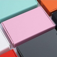 Boîte d'expédition pliable en carton ondulé avec impression de logo personnalisé et gaufrage pour cadeaux et artisanat