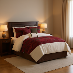 Db <b>Comforter</b> <b>Set</b> 7 Piece Floral Woven Queen King Size For Bedroom Home Hotel Use - Product Image 2