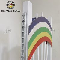 Belle barrière de saut de cheval de clôture d'entraînement de course en aluminium antirouille pour l'extérieur