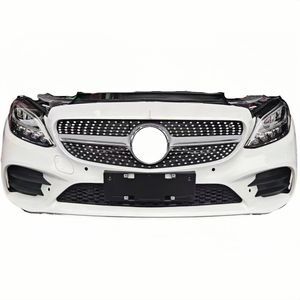 Kit de carrocería trasera y parachoques delantero de plástico usado de alta calidad para <span class=keywords><strong>Mercedes</strong></span> Benz Clase C W205 <span class=keywords><strong>AMG</strong></span> C63 <span class=keywords><strong>GT</strong></span> con recortes de luz antiniebla - Product Image 1