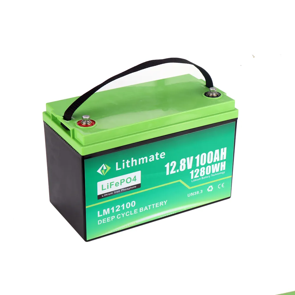 Fishing boat 12 volt 100 ah deep cycle battery marine 12v lithium battery