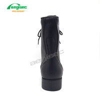 AEGISEC chaussures de randonnée en plein air en cuir de vachette antidérapantes bottes tactiques noires à lacets résistantes à l'huile
