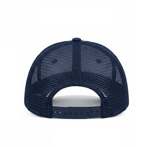 Casquette de camionneur vintage rayée avec logo, casquette de camionneur en maille à 5 panneaux, casquette snapback unisexe adulte, casquettes de camionneur de haute qualité pour l'extérieur - Product Image 4