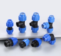 Connecteur rapide tuyaux en PEHD raccords d'irrigation tuyau en PE compression tuyau en pvc raccords de compression en plastique raccord fileté