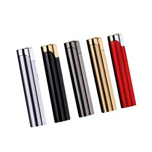 Encendedor de Gas Premium con Rueda de Flint, Resistente al Viento, Llama Ajustable, Recargable, con Logotipo Personalizado, Regalo Publicitario para Hombres - Product Image 1