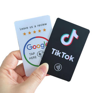 <span class=keywords><strong>Carte</strong></span> PVC NFC Programmable RFID pour Médias Sociaux, Tap-to-Review, <span class=keywords><strong>Carte</strong></span> Cadeau Google YouTube Play, Vente en Gros d'Usine pour Entreprises - Product Image 5