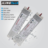 Alimentation LED à tension constante ultra-mince, driver LED 48W 24V DC, alimentation à découpage pour miroir cosmétique