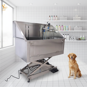 Baignoire électrique professionnelle pour animaux de compagnie en acier inoxydable, <span class=keywords><strong>prix</strong></span> de gros EUR, pour salon de toilettage et station de lavage canin - Product Image 1