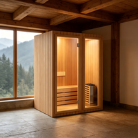 Ruang Sauna dengan Desain Kayu Kontemporer, Pemanas Multi Zona, Kontrol Cerdas, dan Finishing Khusus untuk Hotel, Vila, dan Klub Kebugaran