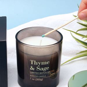 Bougie parfumée Boston Aroma, cire de soja, aromathérapie, décoration d'intérieur, pot en verre de 7 oz, style élégant fait main - Product Image 2