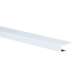 Canal en J de aluminio de 12 'de color blanco para el mercado de EE. UU. - Product Image 3