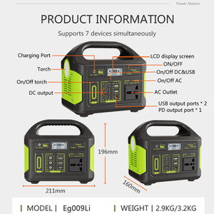 Portátil <span class=keywords><strong>e</strong></span> Leve 300W Modificado Onda Senoidal Power <span class=keywords><strong>Station</strong></span> Especialista Pesca Power Bank Remote Work Enabler - Product Image 4