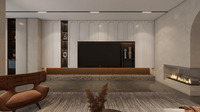 Mueble de TV Modular Multifuncional Moderno de Madera - Soporte de TV para Sala de Estar, Villa/Apartamento Urbano - Ecológico y Duradero