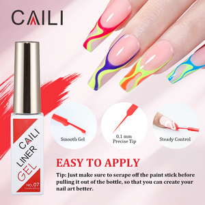 Kit de vernis à ongles gel French Tip 24 couleurs, pour nail art, avec pinceau fin intégré, cadeaux de manucure pour femmes - Product Image 5