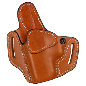 Étui en cuir pleine fleur fait main pour optiques GL 43/43X G43X MOS, prêt à l'emploi, 2 emplacements, rétention réglable - Product Image 1