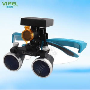 Loupe dentaire 2,5x/3,5x avec lampe frontale stéréoscopique 3W à clipser, binoculaire pour procédures chirurgicales, orthopédiques et cosmétiques - Product Image 1