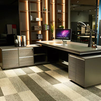 Président de luxe PDG Table en bois haut de gamme gestionnaire bureau exécutif L forme bureaux