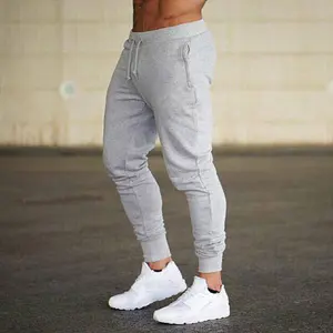 Custom Logo Men Plus Size Cotton Pants Sweatpants Eco Friendly Slim Fit Green Gym Sport Joggers Men's Pants