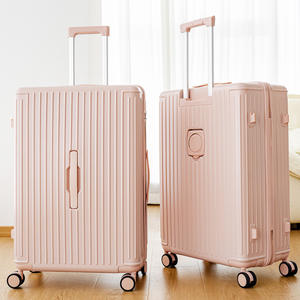 Maleta de Viaje Yongsheng de 28 Pulgadas Resistente a Impactos, con 4 Ruedas, Cierre de Cremallera, Diseño Duradero con Rayas, Otoño 2024 - Product Image 5