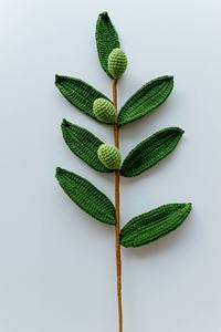 أوراق الكروشيه ، أوراق الكروشيه المستخدمة لتزيين باقات الزهور ، أوراق الكروشيه مقترنة بالزهور ، أوراق الكروشيه المخصصة - Product Image 6