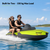 Jet ski électrique haute performance Havospark 72V, vitesse maximale de 50 km/h, avec charge rapide de 6,2 kWh, pour les couples et les familles, aventure aquatique